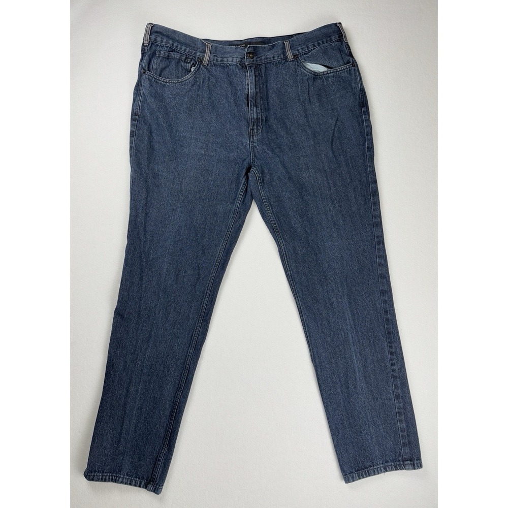 Rocawear Men's Classic Fit Baggy Wide Leg Jeans Blue Denim Size 46x31 Streetwear